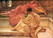 Sir Lawrence Alma-Tadema,OM.RA,RWS Favourite Poete oil painting reproduction